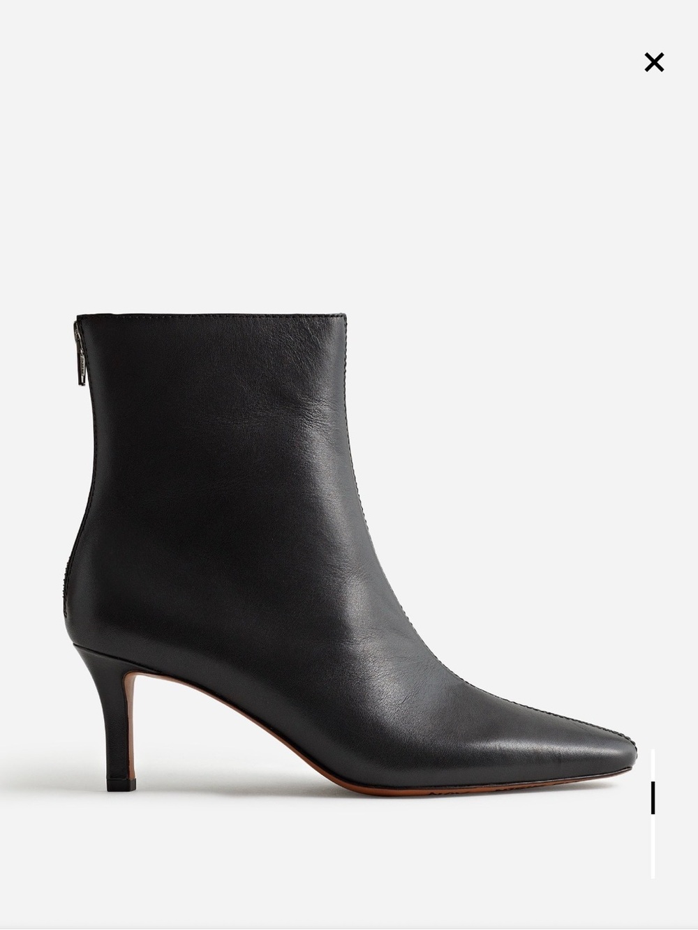Madewell Dimes Black Leather Ankle Boots Size 8